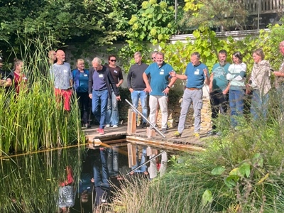 Vlaamse delegatie op het internationaal zwemvijvercongres in Wenen