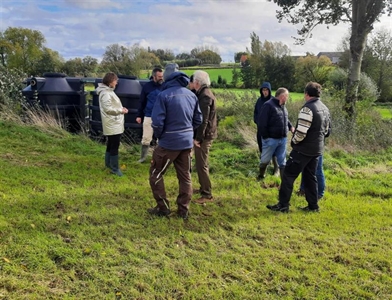 MBBR-pilootopstelling voor nitraatverwijdering uit de beek