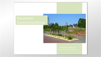 Brochure duurzame groenvoorziening