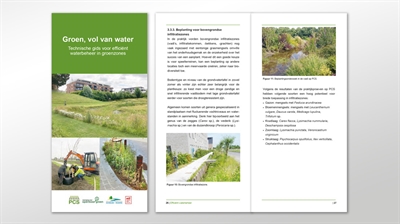 Brochure 'Groen, vol van water - Technische gids voor efficiënt waterbeheer in groenzones'