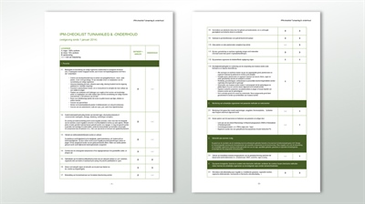 IPM-checklist voor groenvoorziening