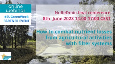 Presentatie slotwebinar 'NuReDrain 2.0: stikstof en fosfor filteren uit landbouwwater'